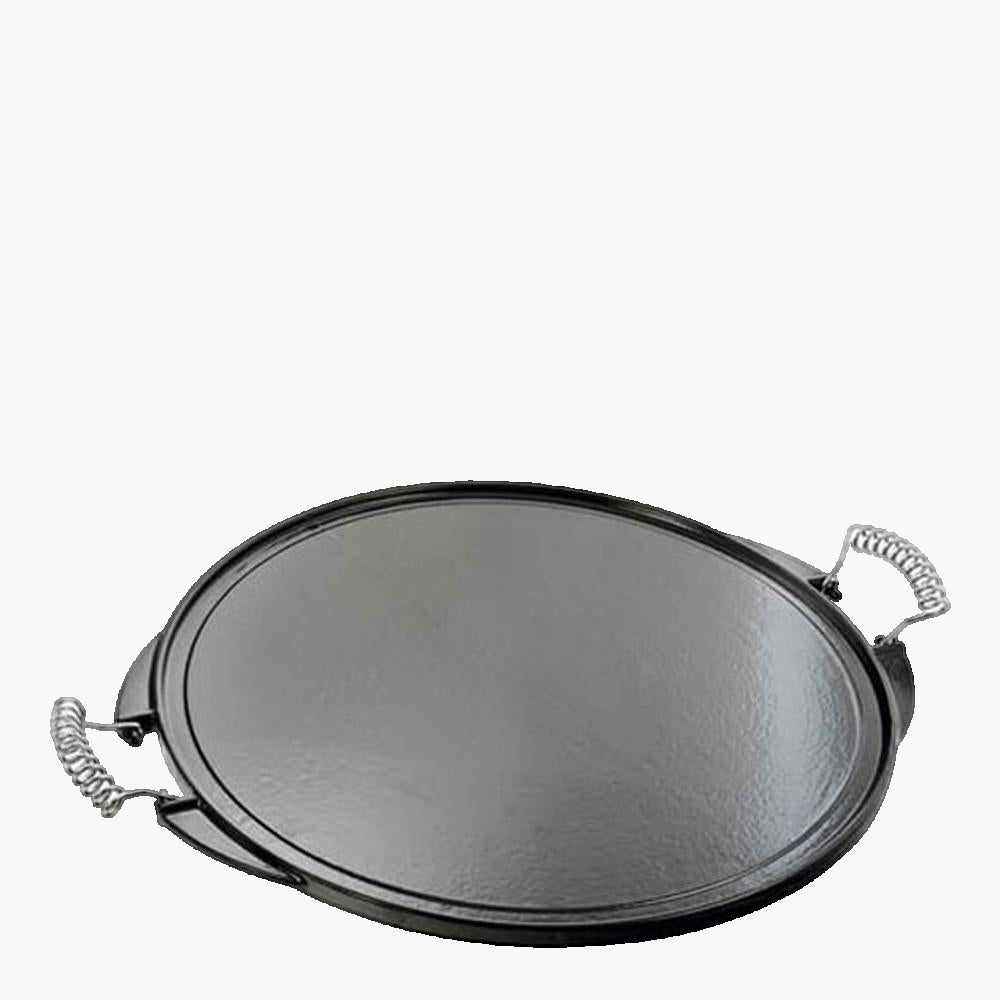 Universal 43 cm Grill Plate – Enameled Cast Iron for Barbecue