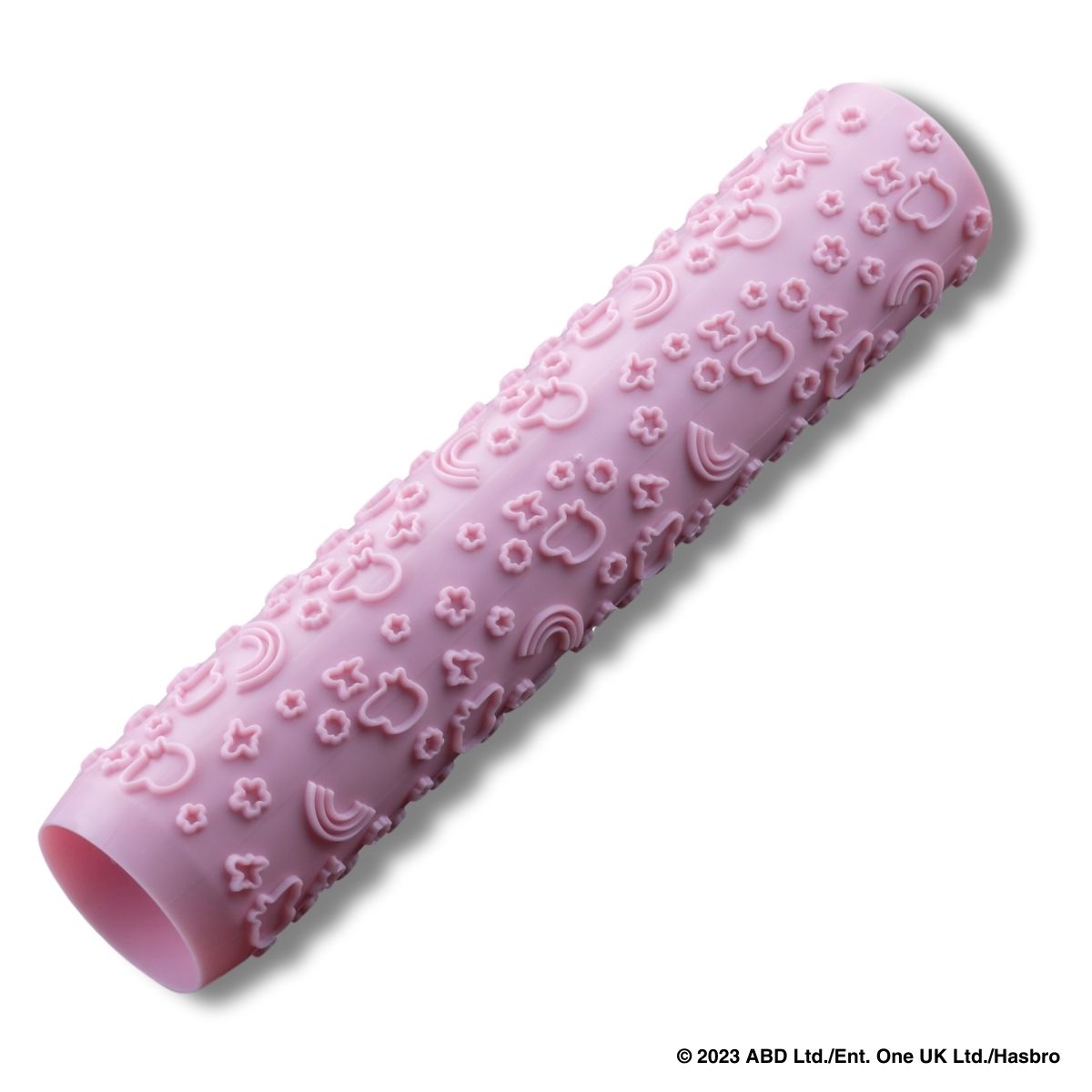Embossed Dough Rolling Pin with Cutter – 23 cm