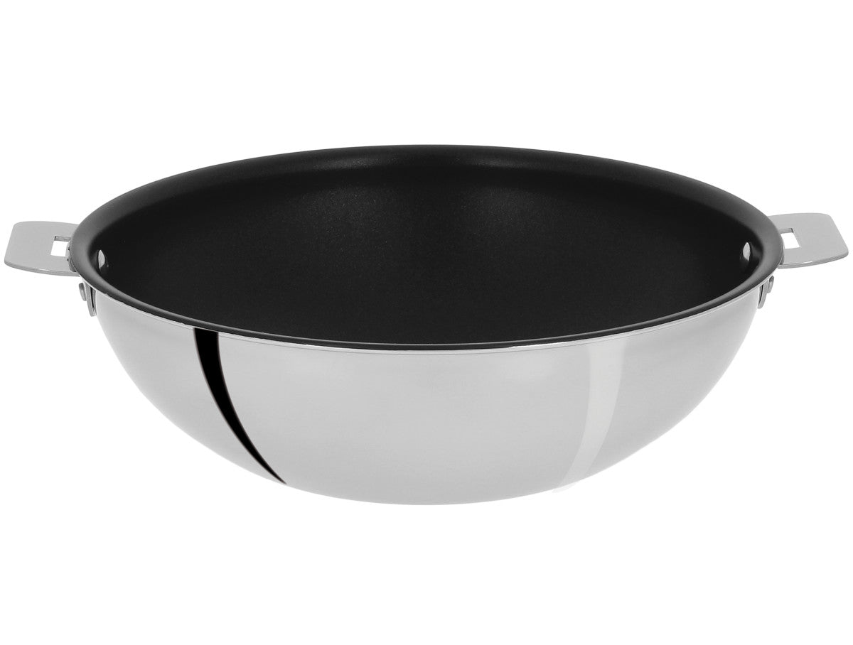 20 cm Stainless Steel Non-Stick Wok – Removable Handle
