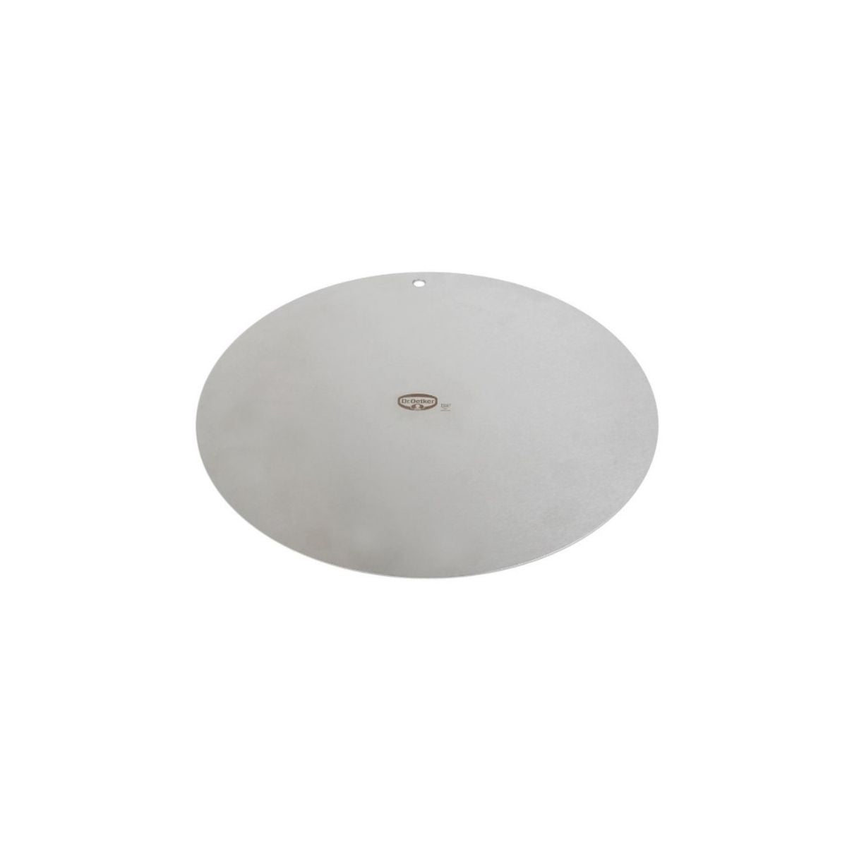 Round stainless steel cake serving tray