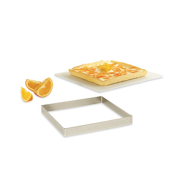 17.5 cm Perforated Square Tart Ring – Even Baking