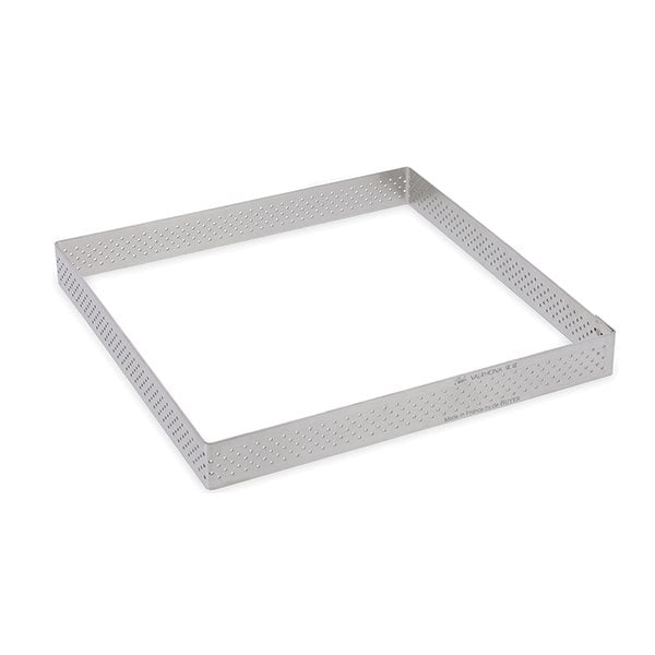 17.5 cm Perforated Square Tart Ring – Even Baking