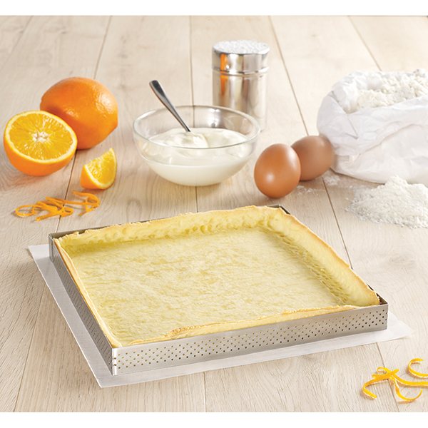 17.5 cm Perforated Square Tart Ring – Even Baking