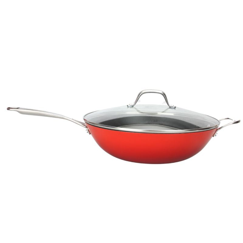 32 cm Wok – Lightweight Cast Iron, All Heat Sources