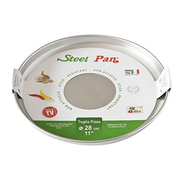 28 cm Stainless Steel Tart Pan – Straight Edge, Easy Release