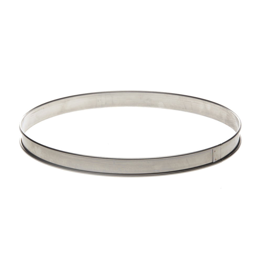24 cm Stainless Steel Tart Ring – Rolled Edge