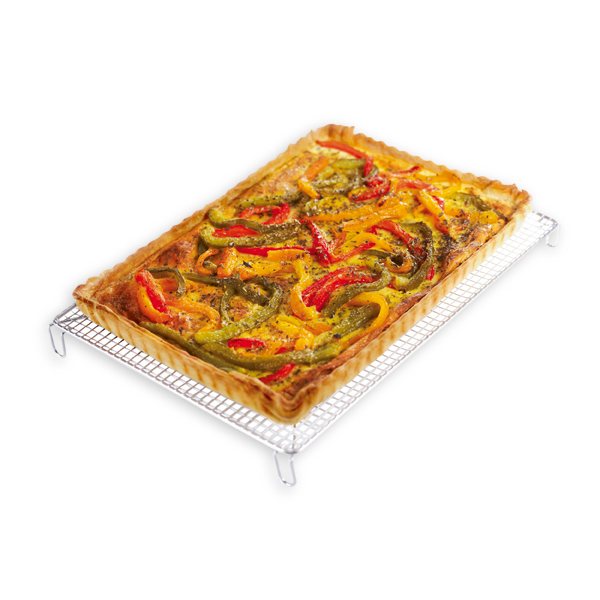 Rectangular stainless steel cooling rack
