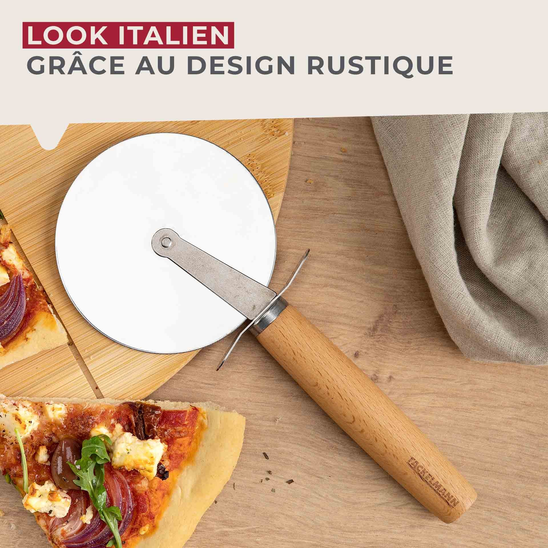 Giant Pizza Cutter with Wooden Handle 23 cm